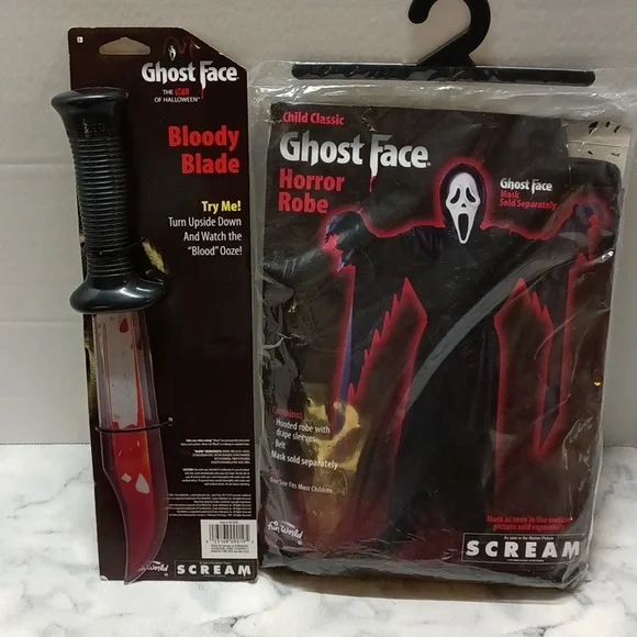 Fun World Scream Robe Bloody Scream Costume For Girls Fun World Scream Bleeding Ghost Face